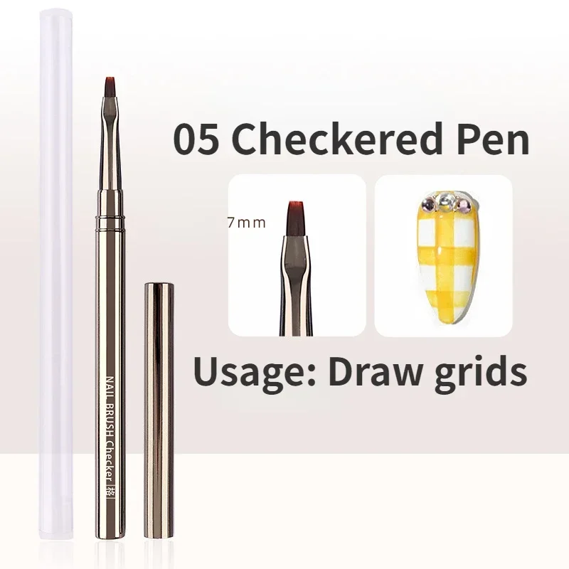 Pluma de fototerapia con pegamento para uñas, pincel de Gel UV, pincel acrílico para pintura artística de uñas, pincel de dibujo, herramienta de pinceles profesionales para manicura