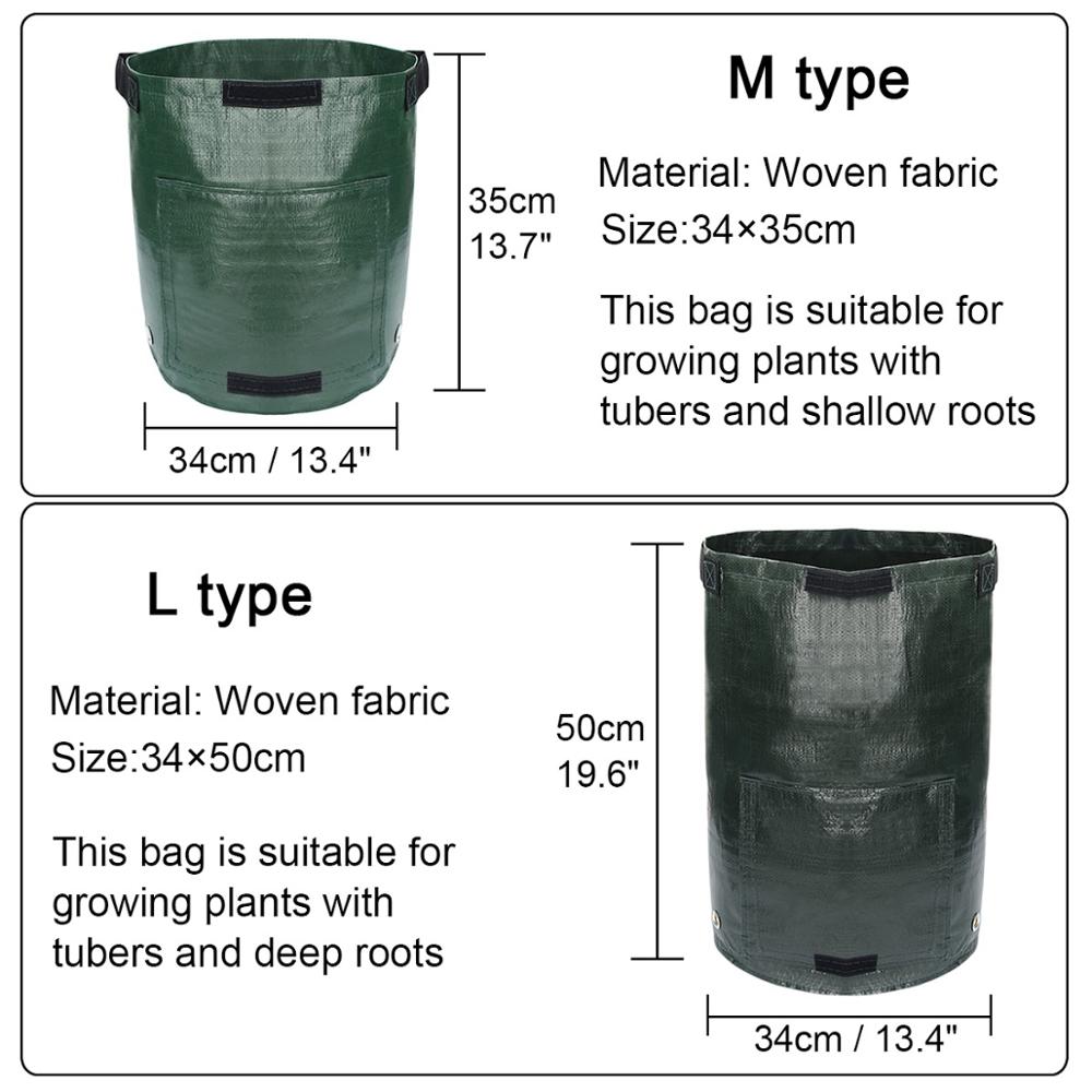 1PC DIY Potato Grow Bag Woven Potato Cultivation Planting Bags Vegetable Garden Pot Planting Grow Bag