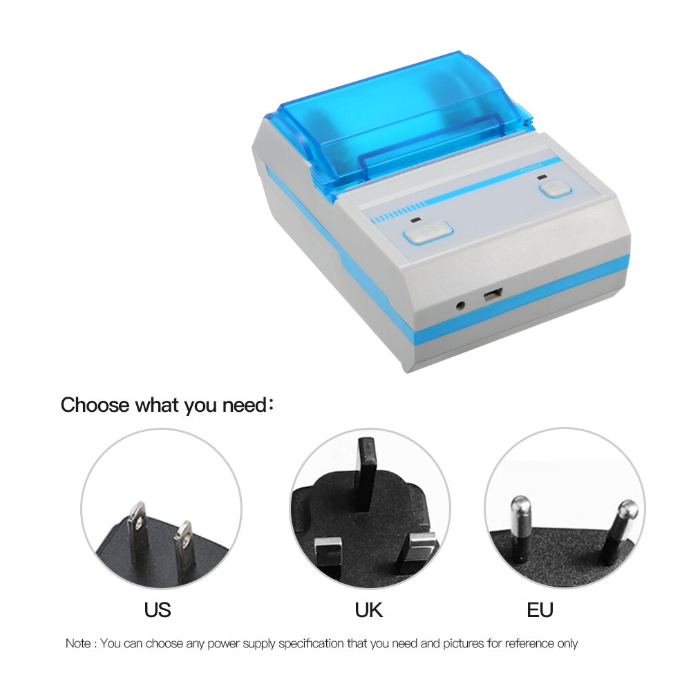 Mini Wireless 58mm BT Direct Code Sticker Clothing Printer Barcode Printer Thermal Label Printer Thermal Adhesive Label Printer