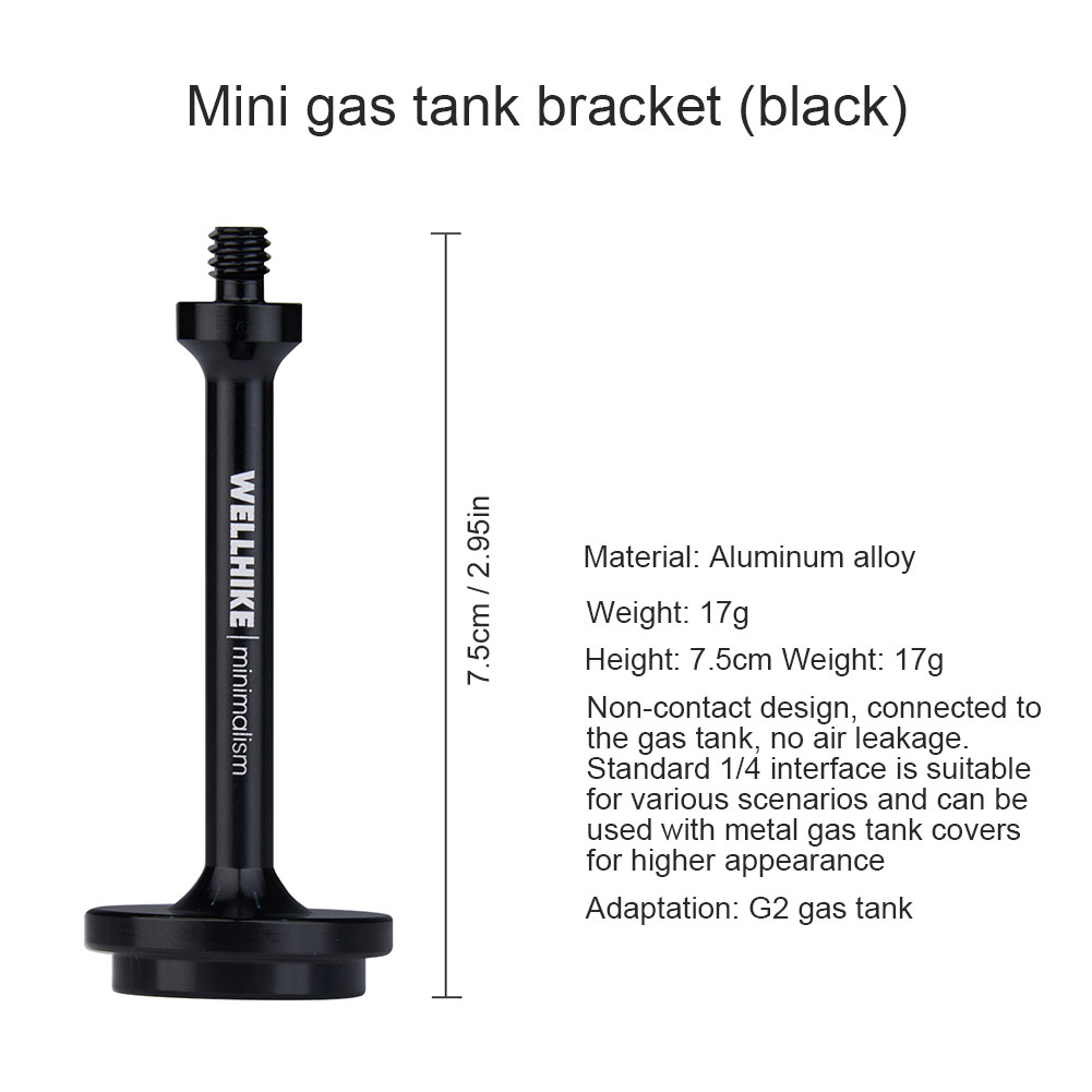 Soporte de tanque de Gas para linterna, adaptador de tanque de Gas para Camping, poste de extensión de lámpara portátil, aleación de aluminio, accesorios versátiles para acampar