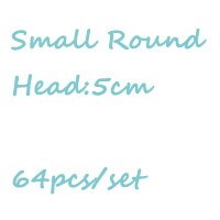 Round Pointed Head Embroidery Cross Stitch Needles DIY Hand Stitches Needle Bigeye Macroporous Sweater Knitting Needles S0019N: 64PC 5CM Small Round