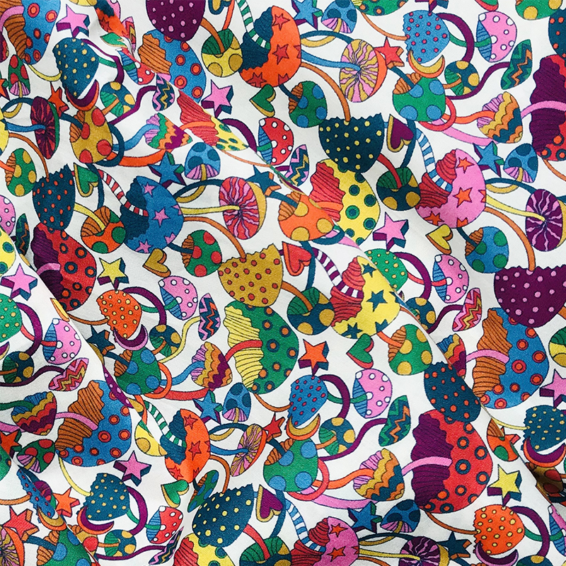 Tissun-tela de algodón liberty para niños, tejido de costura para bebés, vestidos, falda, bricolaje, medidor de retales de popelina hecho a mano, 80S