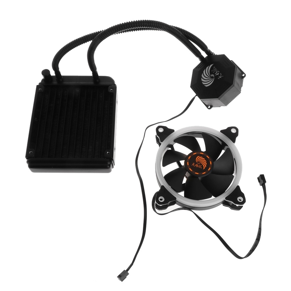 1 sæt flydende fryser kølesystem cpu køler blæser væske dynamisk leje radiator sæt