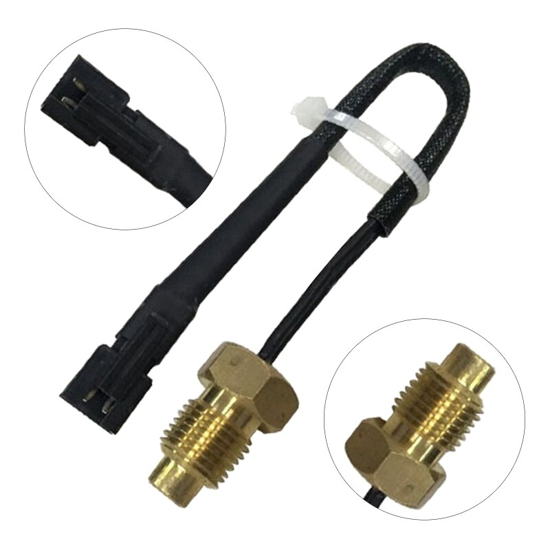 50K Thermistor Temperature Sensor Waterproof NTC Temp Sensor Probe M10 Thread Probe Cable High Sensitivity Durable A0NC