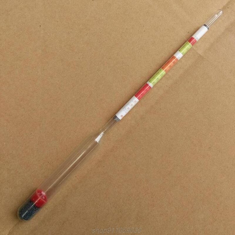 Beer alcohol meter 0.990-1.160 Portable 3 IN 1 Alcoholometer Hydrometer Glass Tester 250 mm Home Beer Wine N27 20