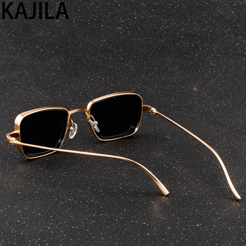 Vintage steampunk solbriller menn retro metall firkantede briller trendy merke solbriller solbriller for kvinner lunette de soleil