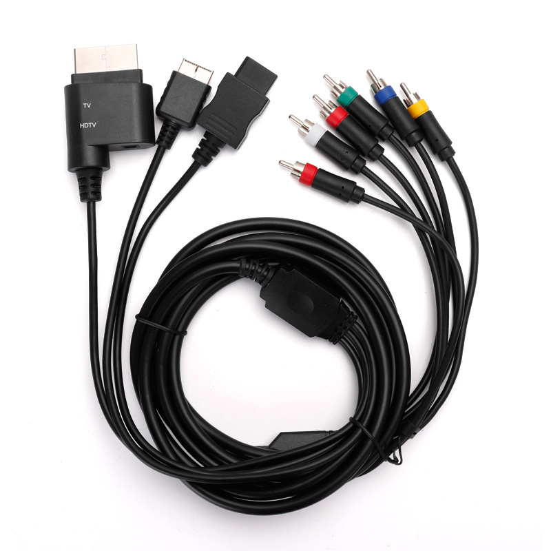 1.8M Multi Component Av Kabel S-Video Kabel Voor Voor PS2 PS3 Xbox 360 Wii/Wiiu Games accessoires