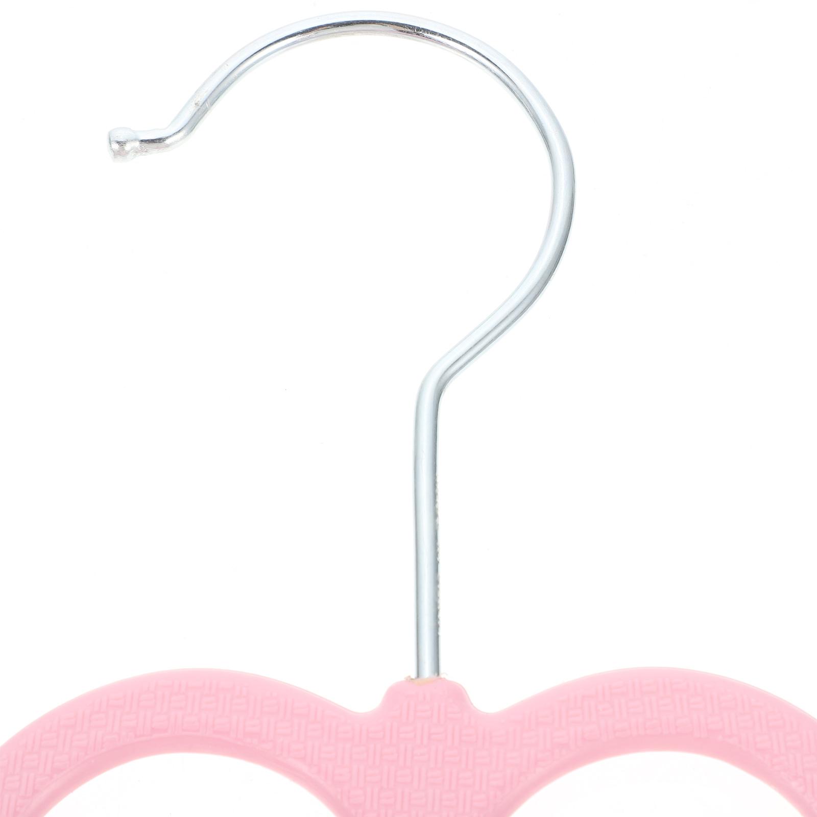 Cintre à vêtements en forme de cœur rose, 10 pièces, joli support de séchage pour placard, gain de place, cintre en plastique antidérapant, de couleur vive