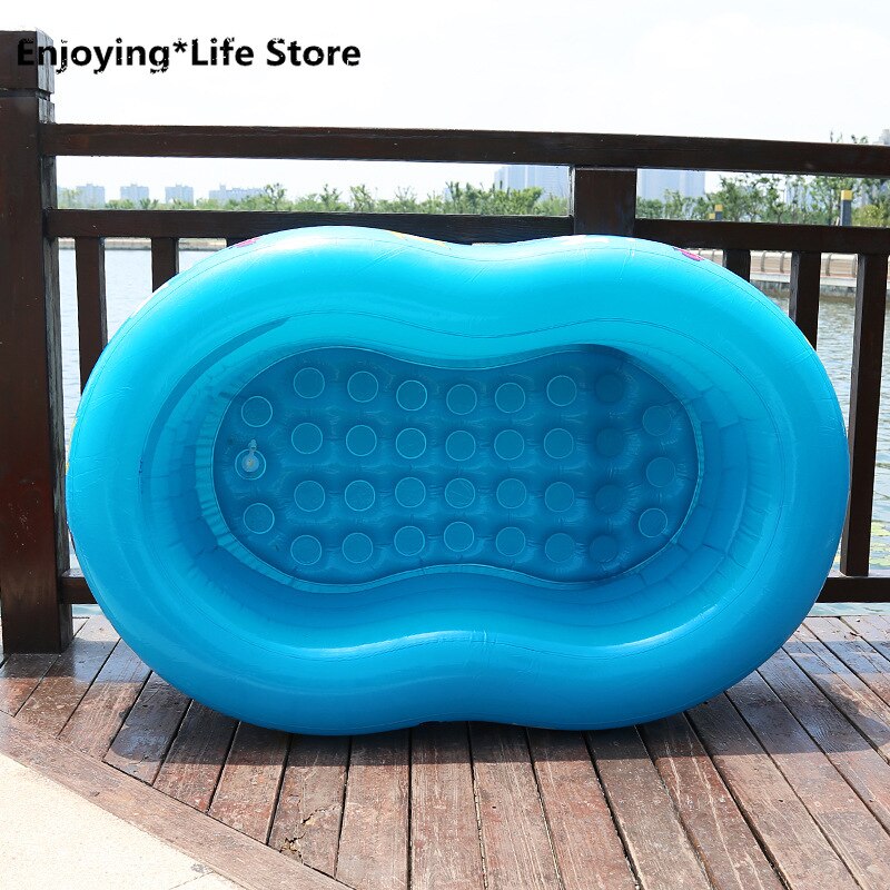 Children's Inflatable Swimming Pool Play Equipment Household Bath Tub Family Games 135*85*50cm