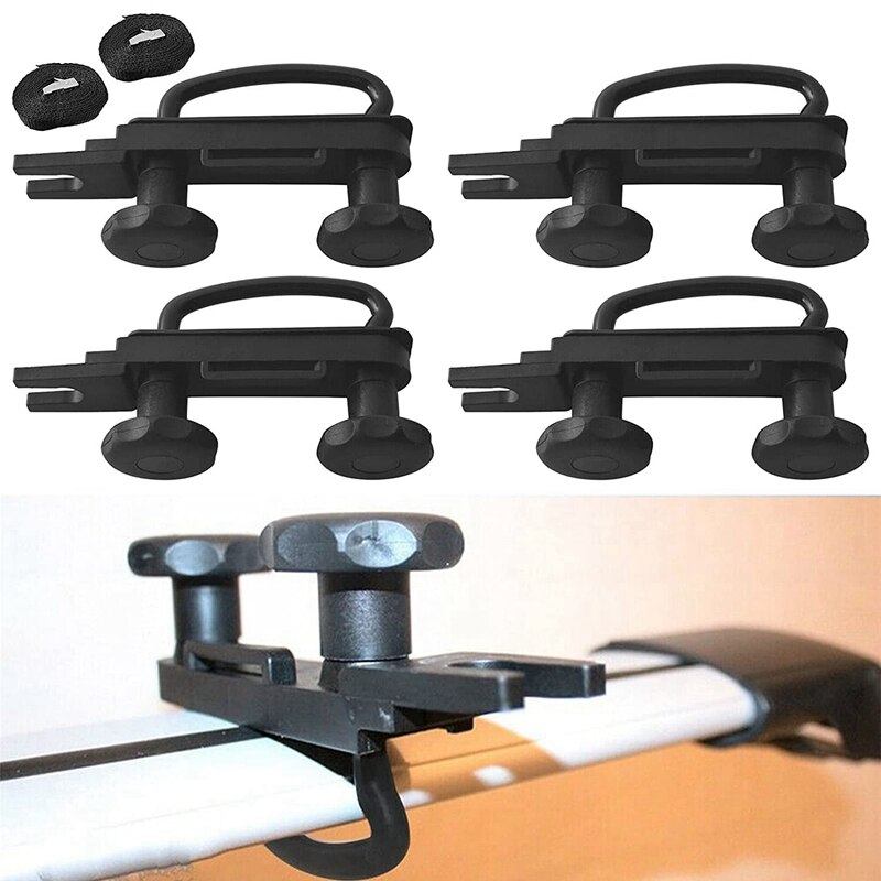 Accesorios para equipaje de techo de coche, Kit de accesorios de montaje de furgoneta, caja de techo, Kit de accesorios de montaje, 4 piezas: Default Title