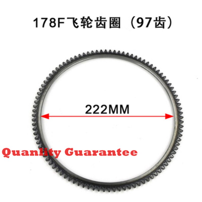 Anillo de engranaje para volante de inercia, accesorio para microcultivador de motor diésel refrigerado por aire de un solo cilindro, 170F, 173F, 178F, 186F, 188F, 192F