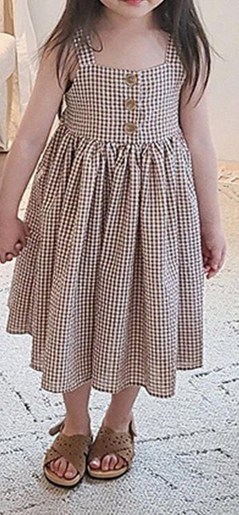 Brother Sister Clothes Set College Plaid Girls Suspenders Long Skirt Boys Two Piece Plaid Suit Summer Sailor Collar Boy's Suit: dress / 3T 100cm