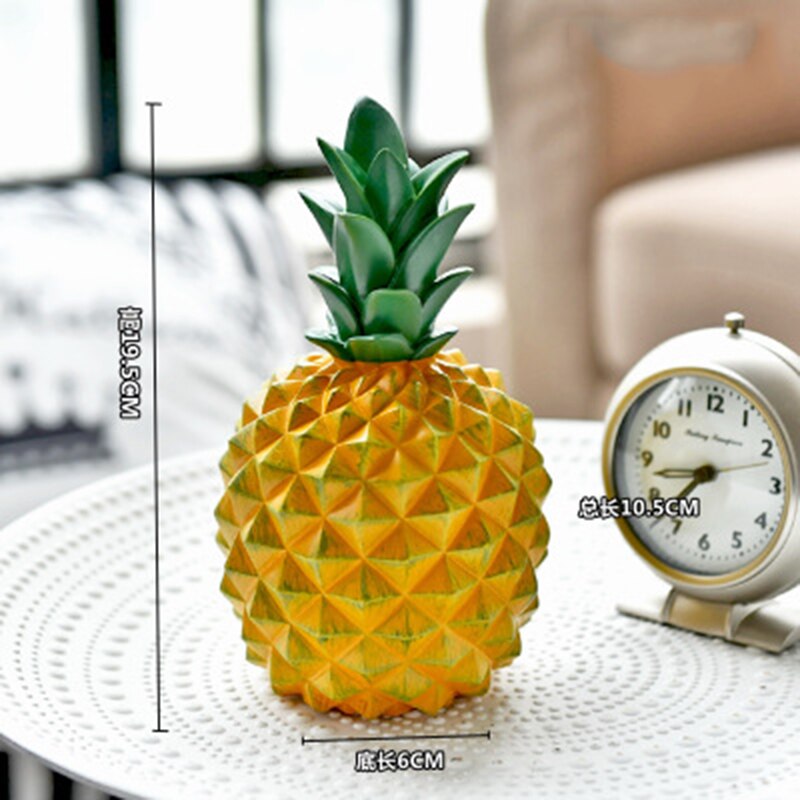 Nordic Home Decoration Resin Sculpture Room Decoration Pineapple Fruit Statue Restaurant Table Decoration Modern Crafts: M-1