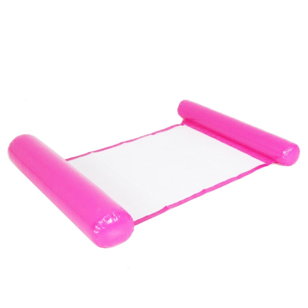 Estate PVC Gonfiabile Pieghevole Fila Galleggiante di Nuoto Piscina di Acqua Amaca Materassini E Gonfiabili Letto Spiaggia Sport Acquatici Sedia Sdraio: B-Pink