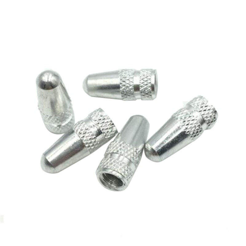 5Pcs Aluminium Materiaal Stofkap Fiets Presta Velg Band Steel Air Valve Caps