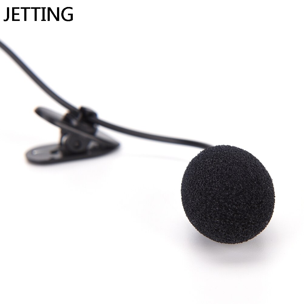 Practical Mini 3.5mm Plug Jack Microphone Lavalier Tie Clip Microphone Mic For Speaking Speech Lectures 1.5m