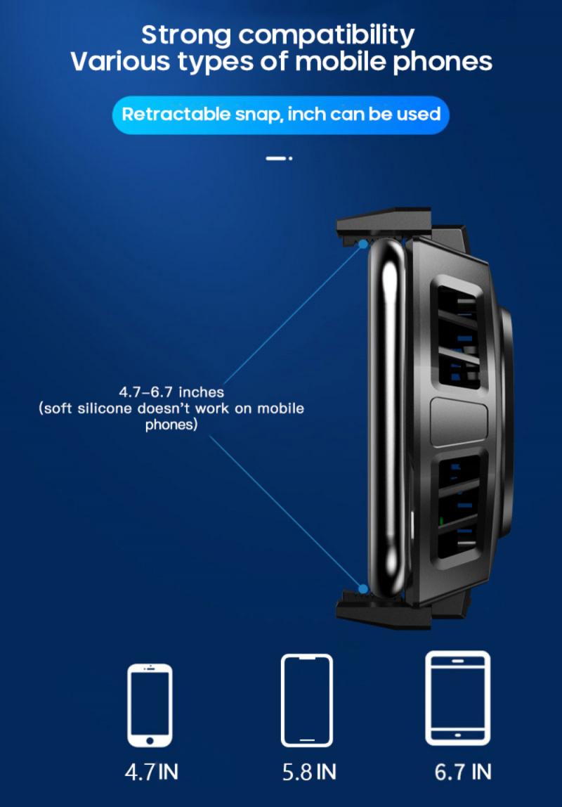 Mobile Phone Radiator Cold Clip Cooler Semiconductor Extremely Fast Cooling Radiator For Iphone12 Mobile Phone Accessories