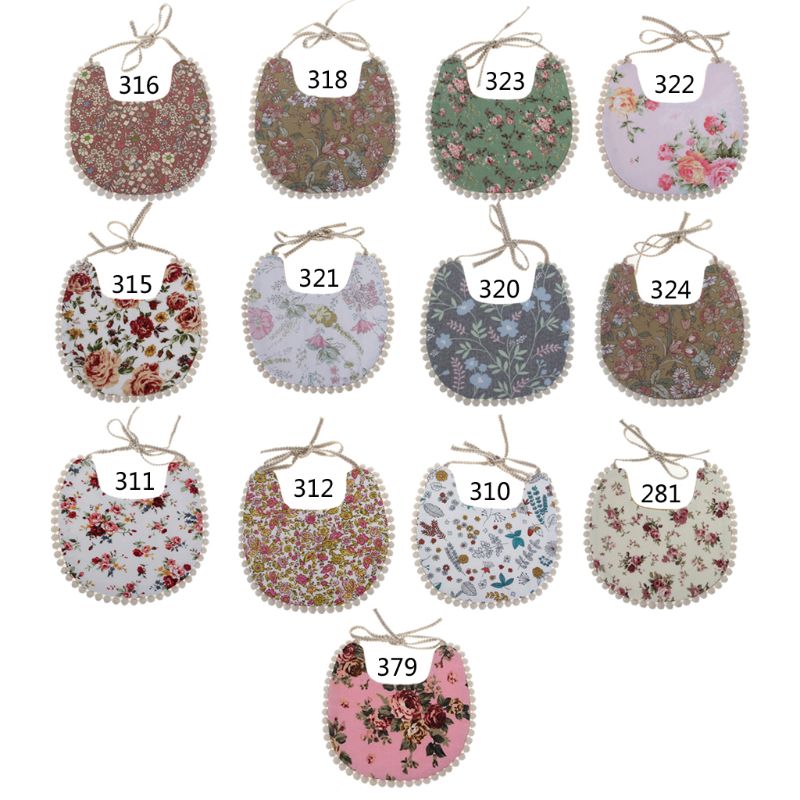 Bébé gland salive serviette florale Vintage -né photographie Double face bavoirs garçons filles accessoires Bandana campagne Costume enfants