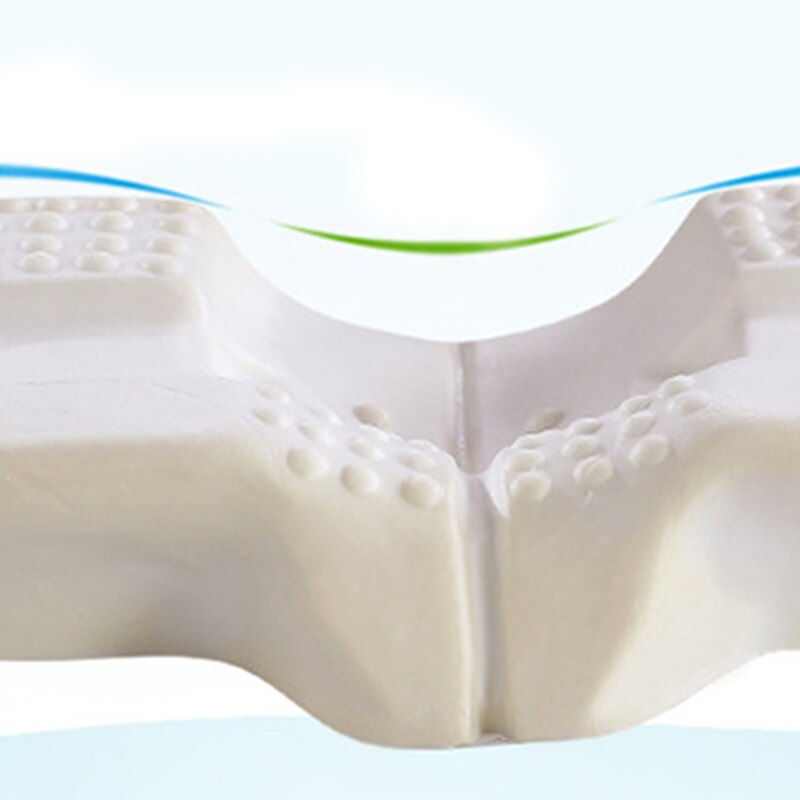Almohada antiarrugas de espuma viscoelástica curva ergonómica que mejora las almohadas para dormir perfecta soporte para el cuello cóncavo reposacabezas-gris