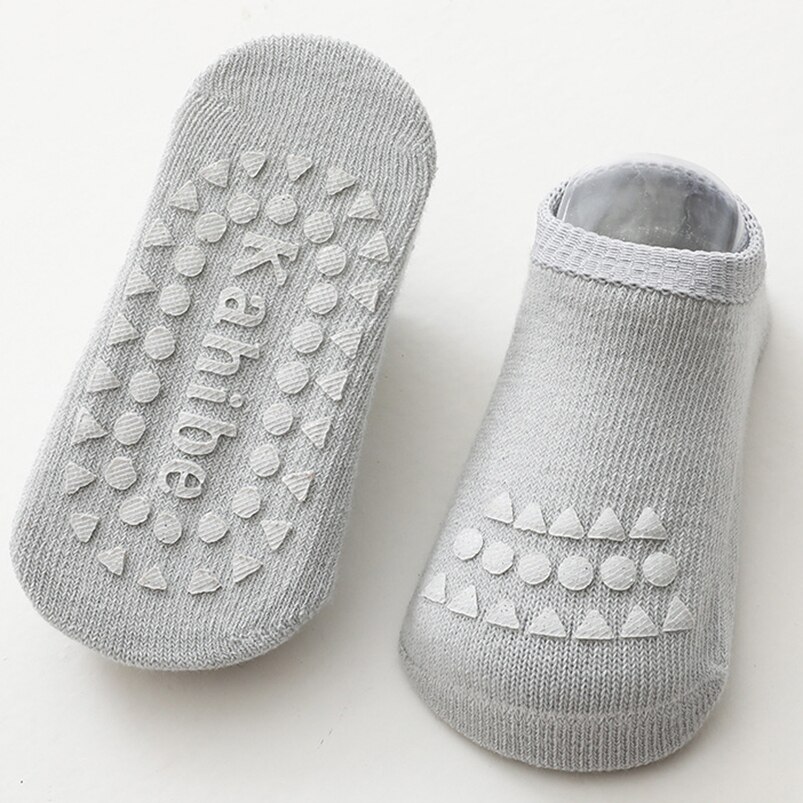Chaussettes antidérapantes unisexes pour bébé, genouillère épaisse, semelle en caoutchouc éponge, pour enfants, garçons et filles, chauffe-jambes, 0-3T