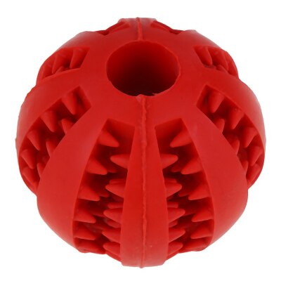 5/7 cm Hund Spielzeug Interaktive Gummi Bälle Haustier Hund Katze Welpen ElasticityTeeth Ball Hund Kauen Spielzeug Zahn Reinigung Bälle Spielzeug für Hunde: rot / 5cm