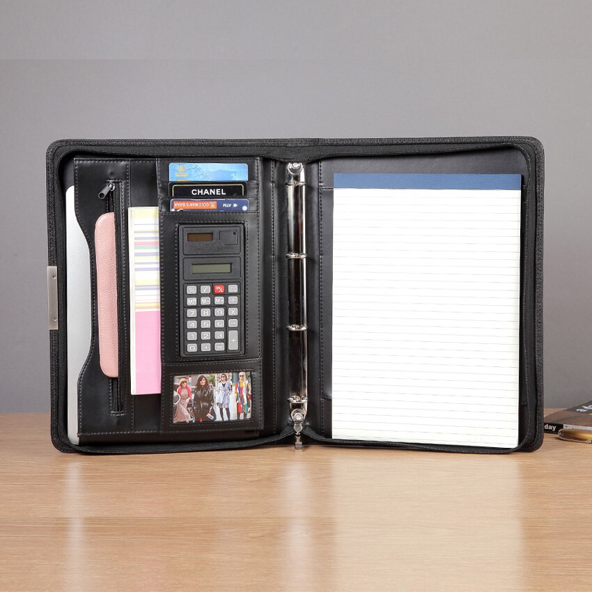 Londo Lederen Etui met Rits - Potlood Zak (Purper