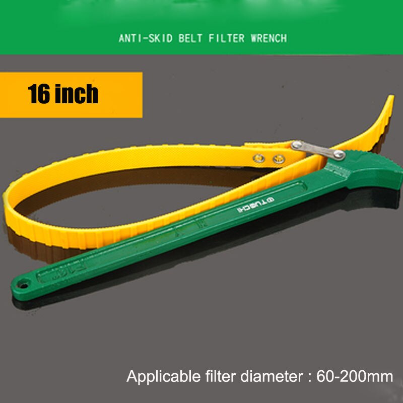 Universal Adjustable Car Engine Oil Filter Wrench Removel Tools Chain Grip Key Wrench Grip Spanner Plier Car Repair Tools: 16 inch belt type
