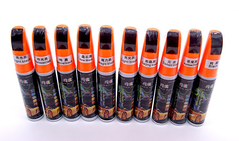 1 stk sort farve bil lak pleje fjerner ridser reparation maling pen reparation lak reparation pleje genoprette auto lak skader