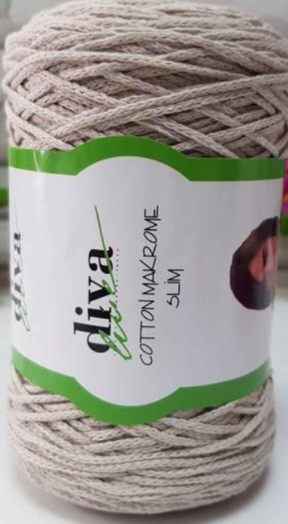 Diva cotton macrame beige (thin)