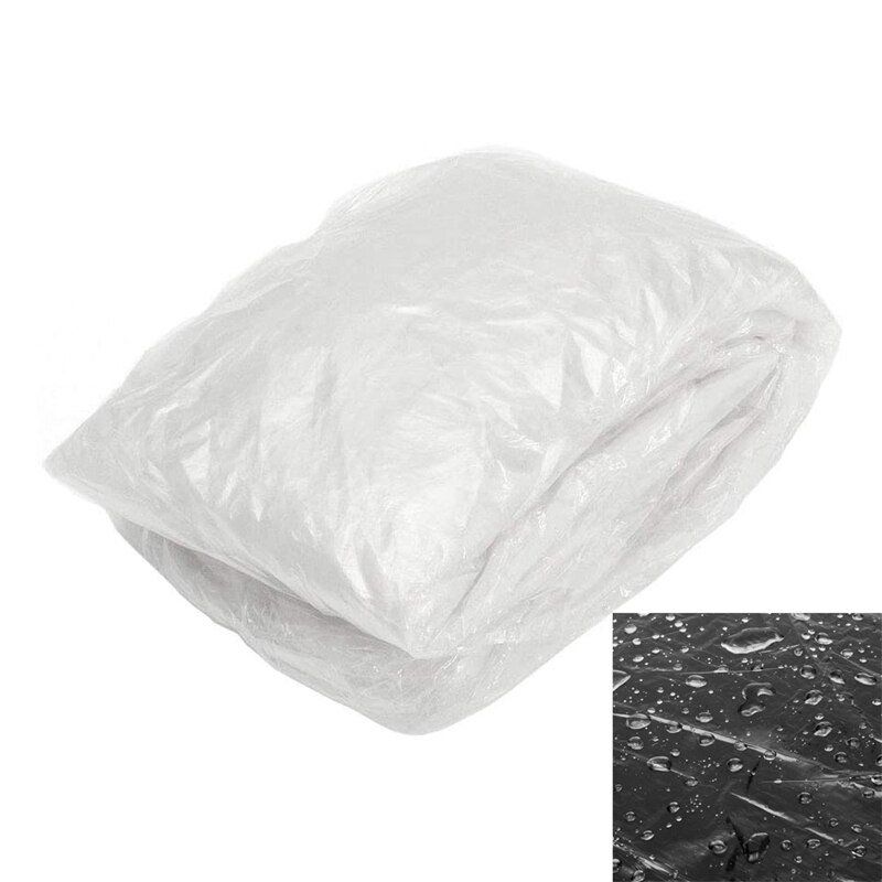 Bâche de voiture temporaire jetable universel SUV pluie poussière neige protecteur en plastique