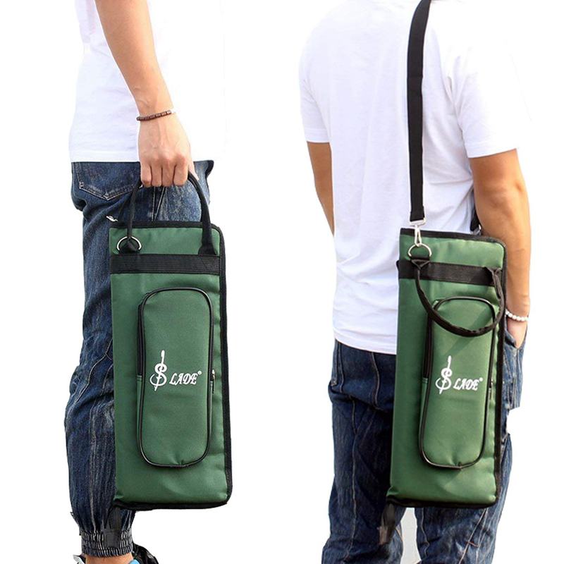Auau-drumstick tas, drumstokhouder, percussie drumstokkentas met buitenvak en floortomhaken