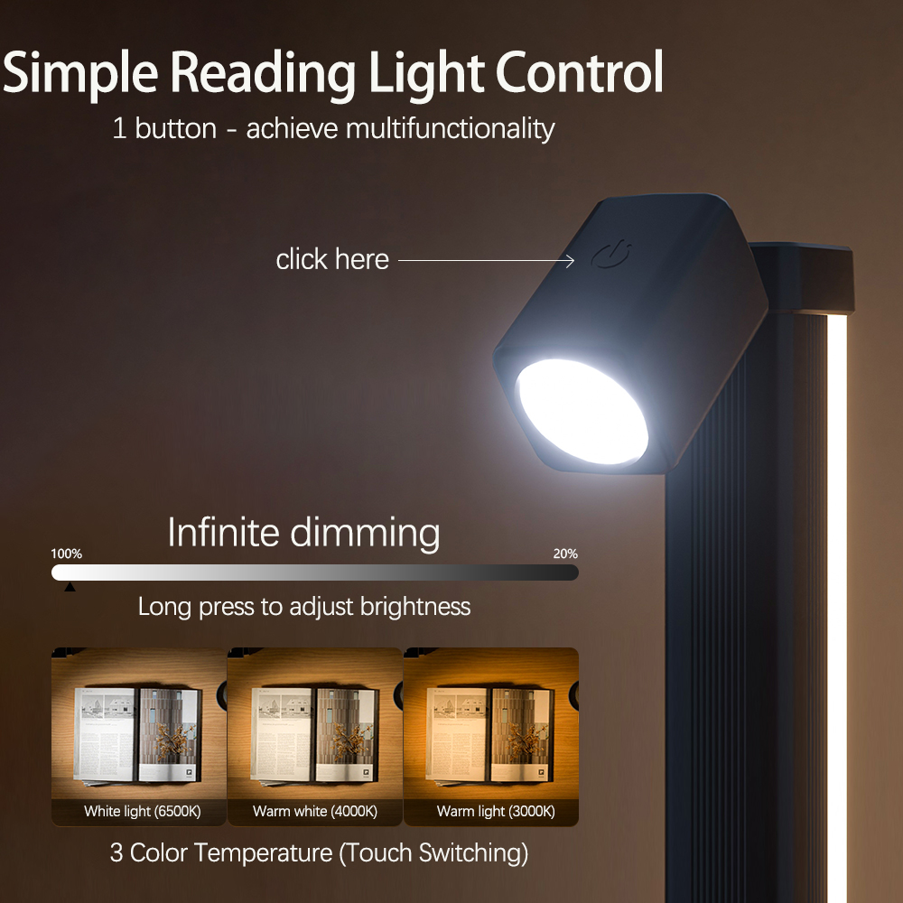 Lampa biurkowa Bluetooth RGB robić nauki/czytania/pracy/gier Bluetooth nastrojowe oświetlenie lampki nocne ochrona oczu światło bar