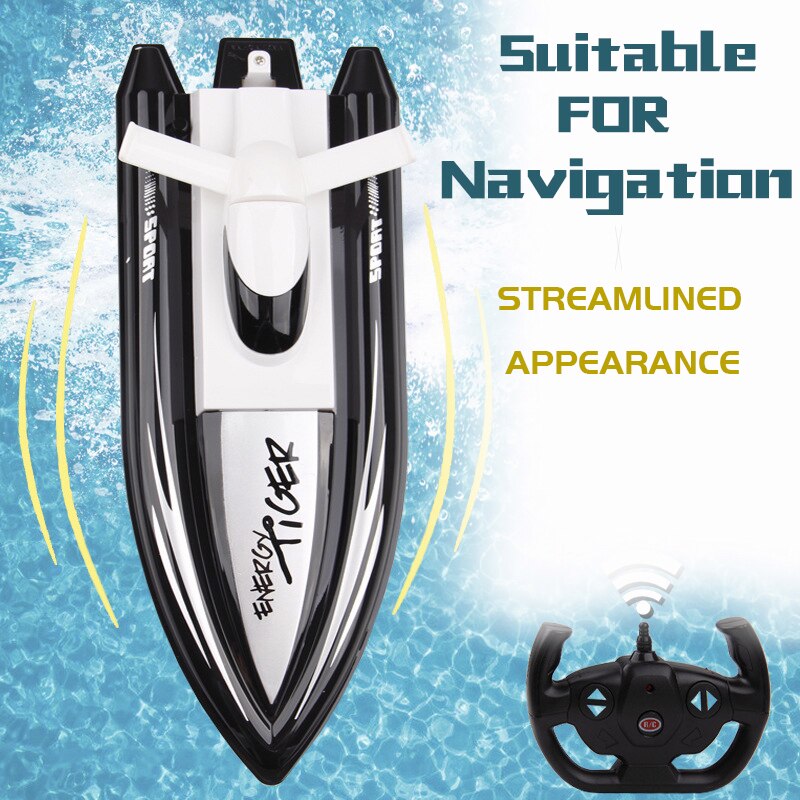 High-speed remote control ship 2.4g 4 channel simulation model ship red, blue, black 4.8v 500MAH 1:16 40km / h RCBOY TOYS toys