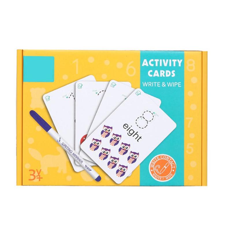 Word Writing Cognitive Card Erasable Practice Handwriting Cards Facilitate Knowledge Consolidation Exercises Alphanumeric: 2