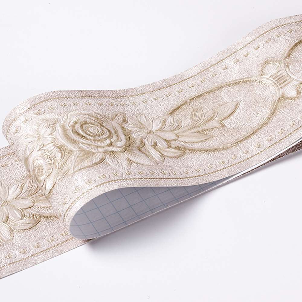 5M DIY Emboss Wall Border Stickers Vinyl Waterproof Home Decor Self Adhesive Wallpaper Sticker Kitchen Decoration