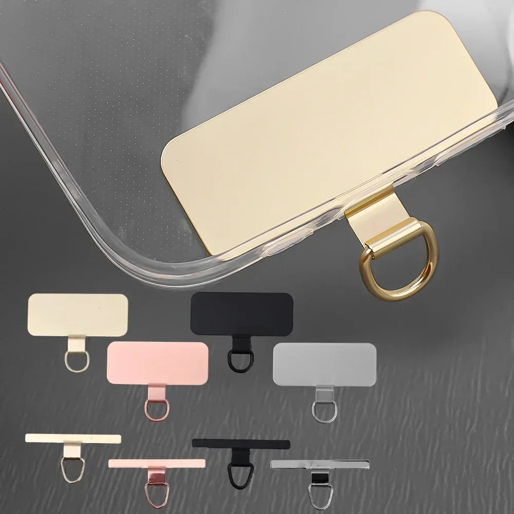 Joint de raccordement d'attache de téléphone Ultra-fin en acier inoxydable, pièces de sangle de téléphone portable, lanière de remplacement, pièce de connexion de sécurité, 4/1 pièces