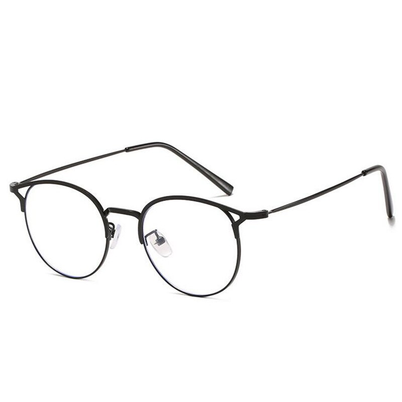 Gafas para miopía con forma de ojo de gato para hombre y mujer, anteojos recetados con acabado de ojo de gato, a la , SPH 0-0,5-1,0-1,5 a-6,0: Negro / + 175