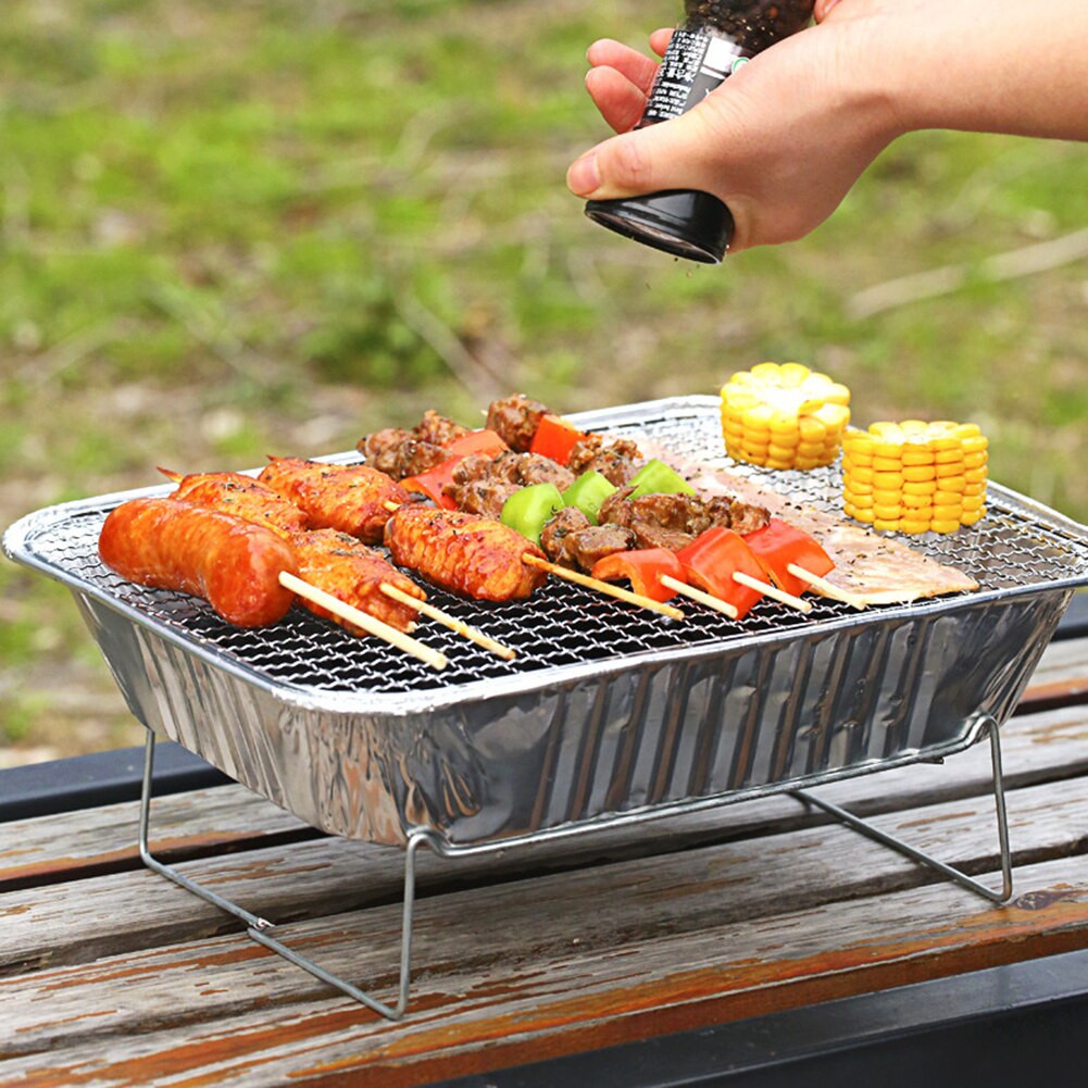 Draagbare Wegwerp Japanse Koreaanse Barbecue Grill Voedsel Carbon Oven Barbecue Kachel Outdoor Camping Picknick Bbq Kachel