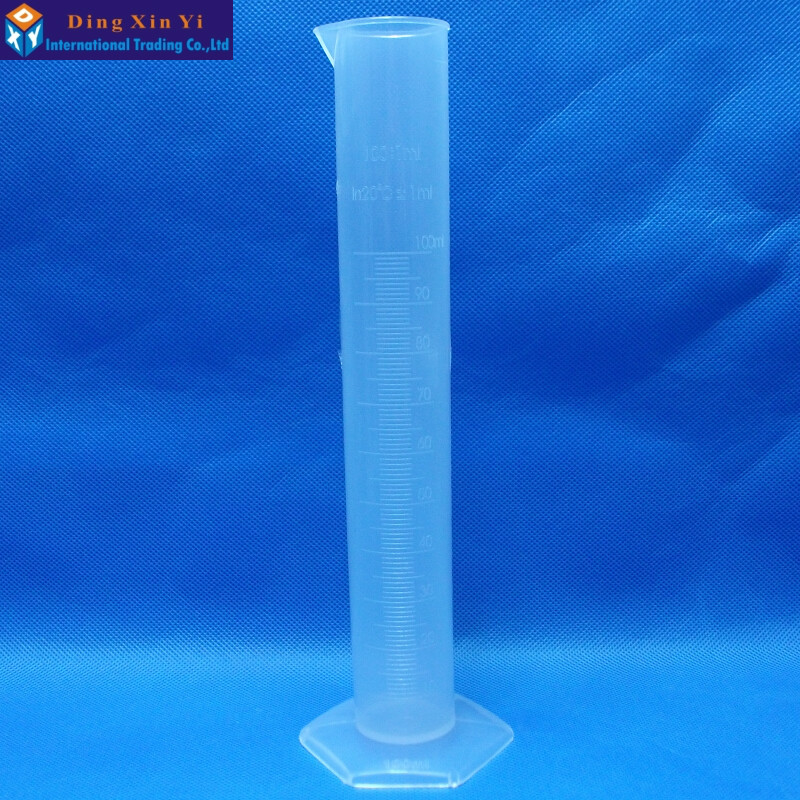Cilindro de medición de plástico, cilindros graduados para suministros de laboratorio, herramientas de laboratorio, accesorios de laboratorio escolar, 1 pieza