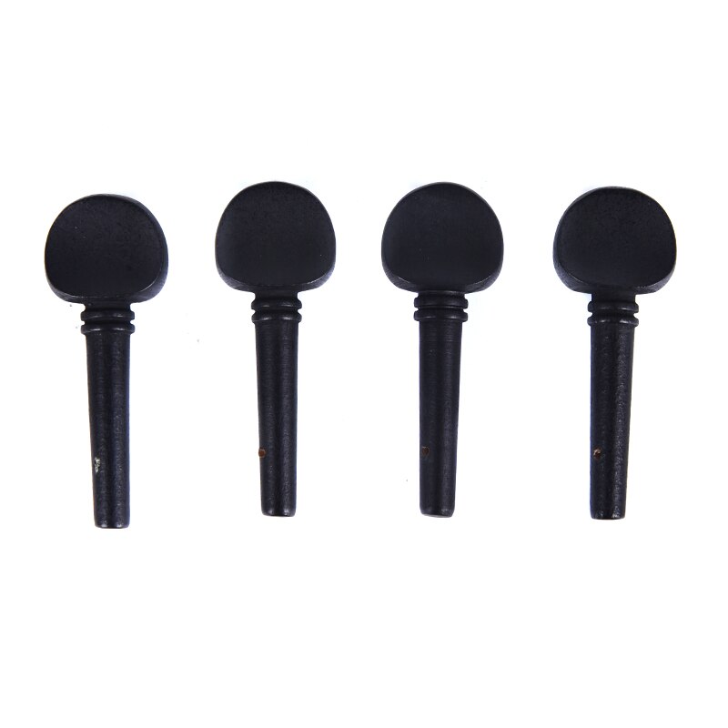 Clavijas de Violín de 4 piezas, negro, 4/4, mango de eje, instrumentos musicales, accesorios de Violín de madera maciza, herramienta