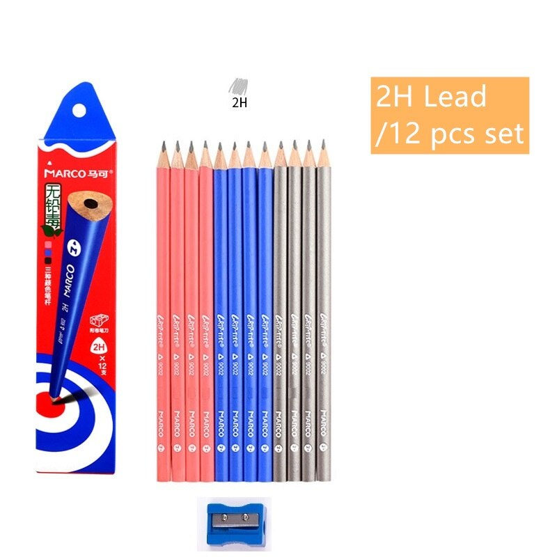 12pcs pencil for school HB 2H 2B Lead nature wood writing sketch oebcuk Stationery office school EB870: 2H set