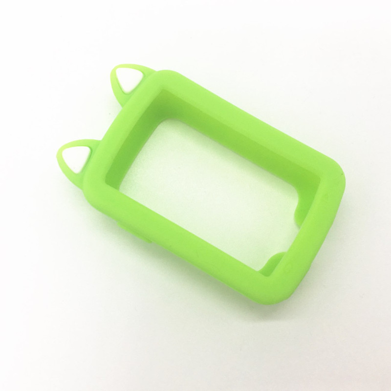 Funda genérica de Gel para bicicleta, Protector de pantalla para Garmin Edge 820, GPS, ordenador, , dibujos animados, orejas de gato, edge 820: Green