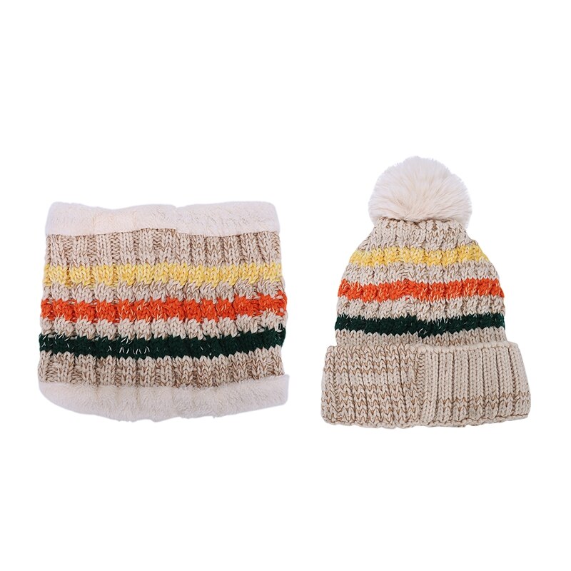 Dames hoeden winter voor vrouwen hoed warme mutsen met slab wintermuts dames mutsen winter: Beige