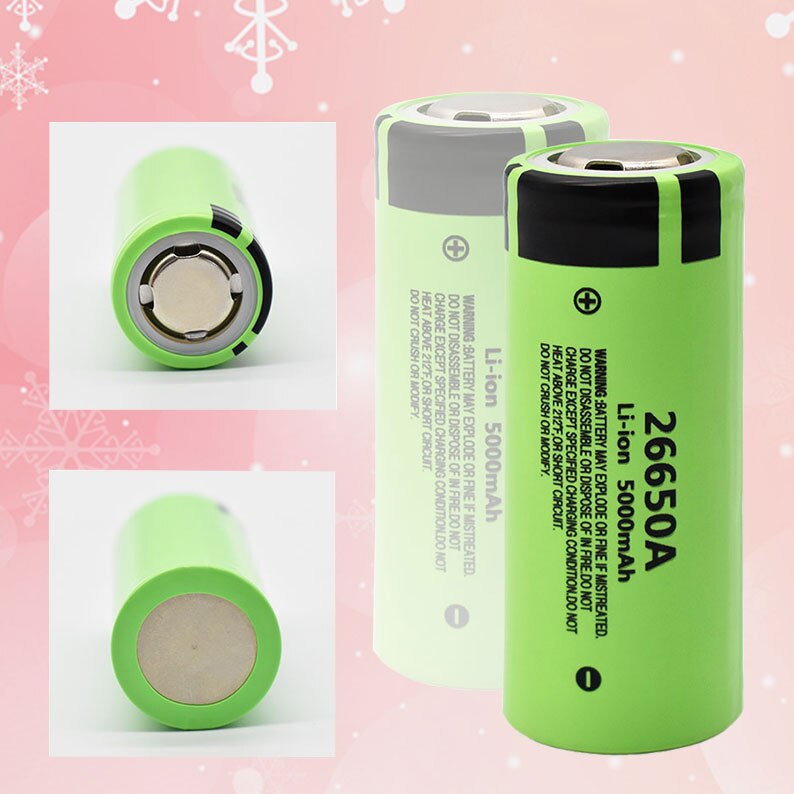 100% original 26650 20A power rechargeable lithium battery 26650A, 3.7V 5100mA. suitable for flashlight