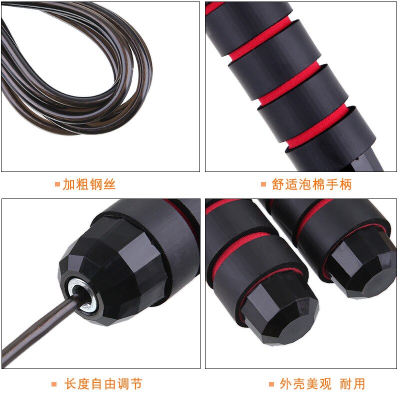 No tangles with ball bearings high-speed jump rope for crossfit exercises and fitness training equipment Jump rope for children