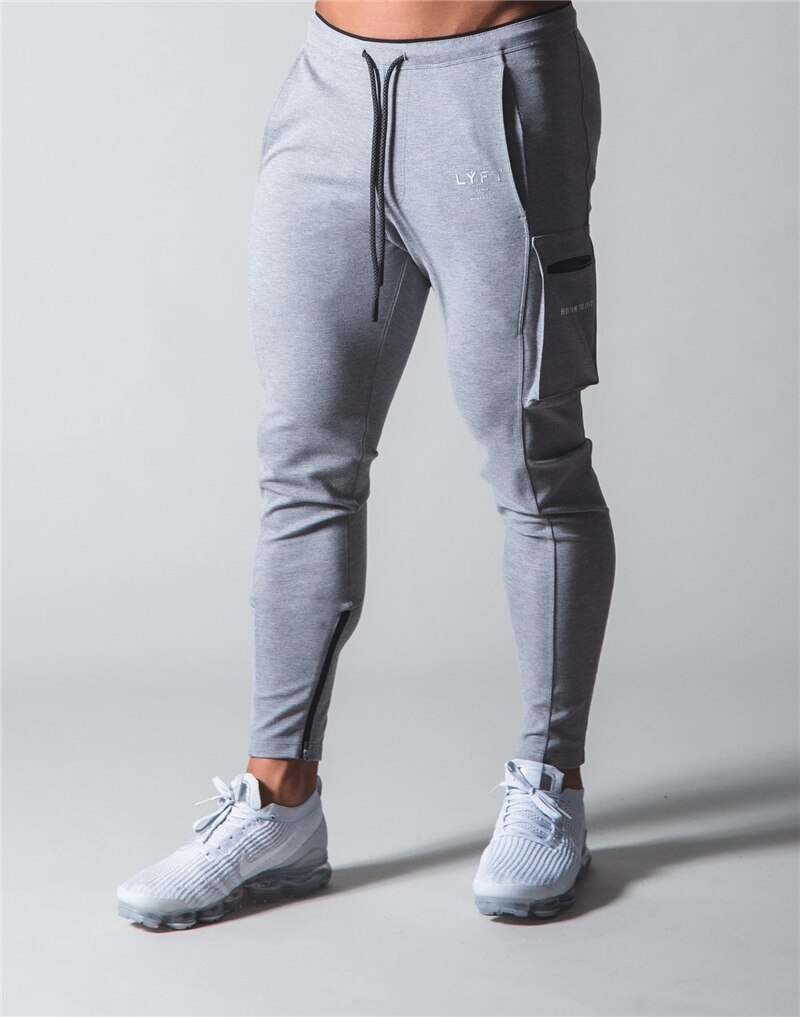 Løpe joggebukser herre tøye ut last bukser bomull treningsstudio bukser herre kroppsbygging treningsbukser Fitness bukser sportsklær