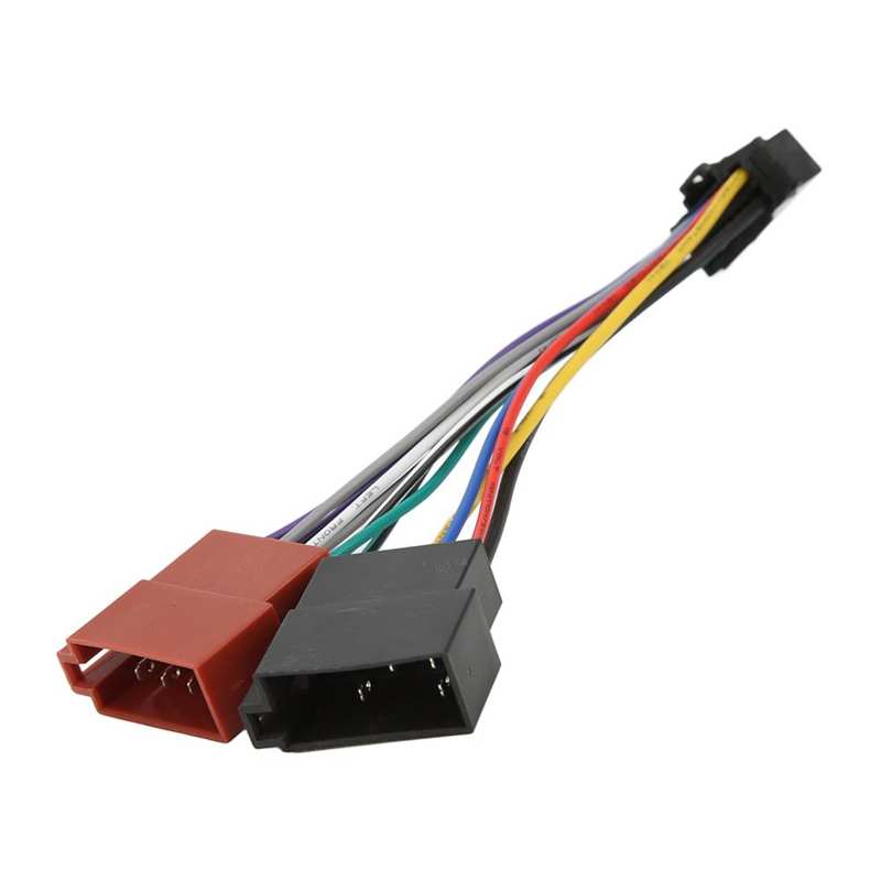 Radio ISO Harness Connector ABS ISO Radio Harness Adapter Good Performance for Stereo