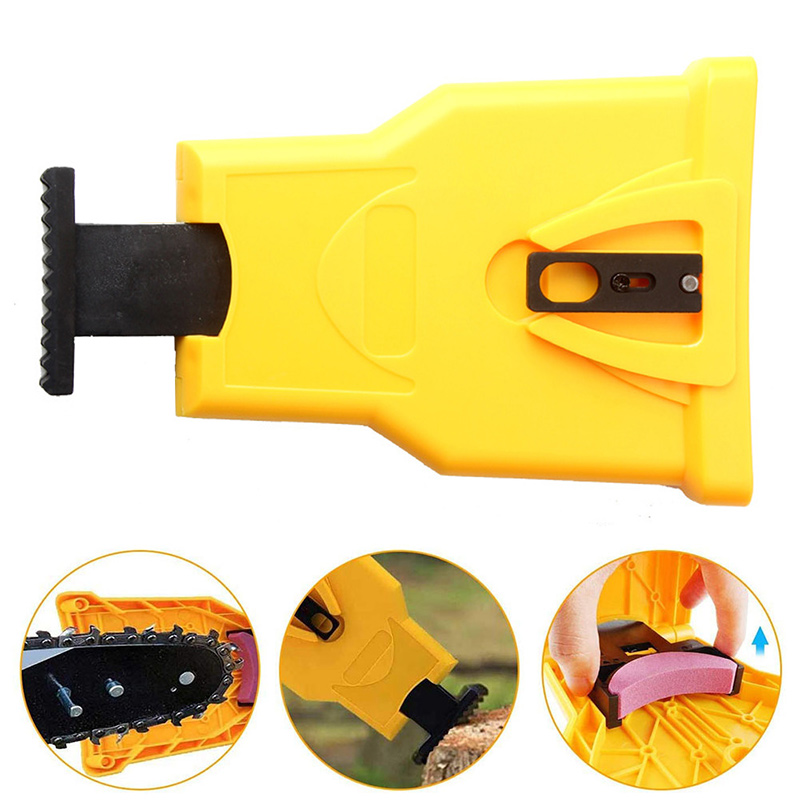 Chainsaw Teeth Sharpener Portable Sharpen Chain Saw Bar-Mount Fast Grinding Sharpening Chainsaw Woodworking Tools set