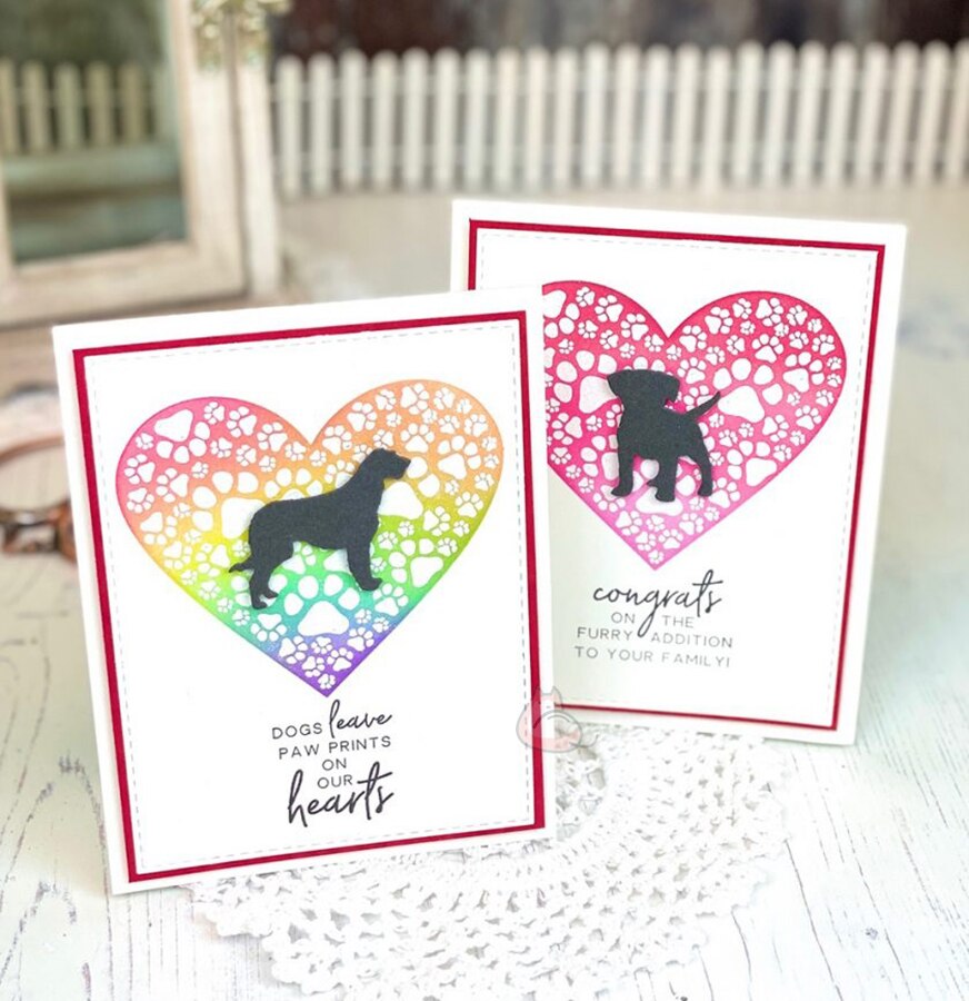 Hond dier metalen snijmallen mal mes scrapbooking stencil diy reliëf knutselen stansen kaarten maken stansen voor