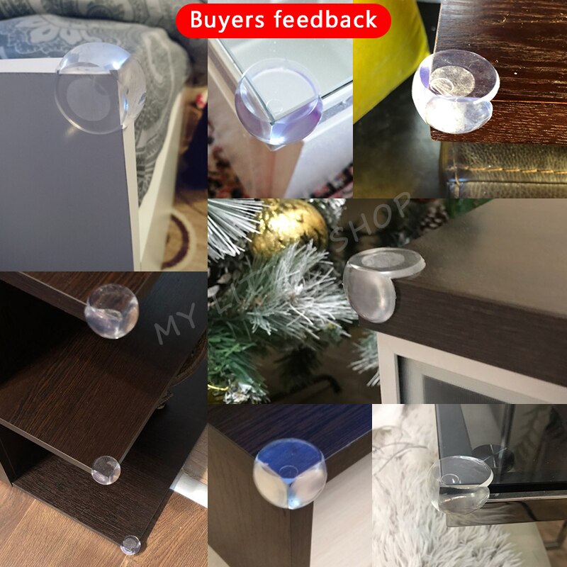 8 pcs Baby Safety Table Corner Protector Transparent Anti-Collision Angle Protection Cover Edge Corner Guard Child Security